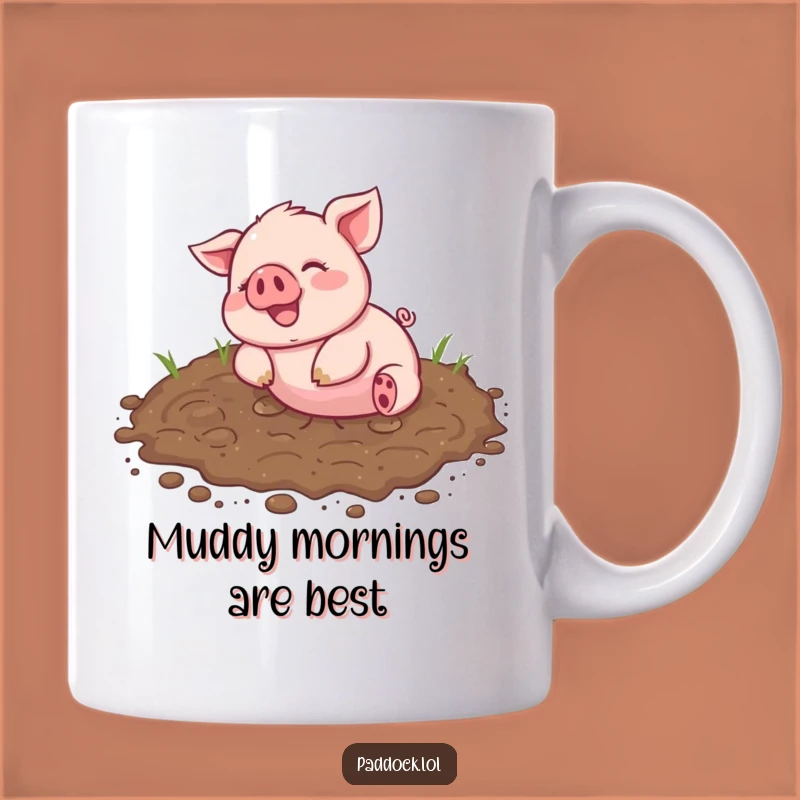 Funny Piglet Mud Bath Mug - Happy Mess Lover's Perfect Gift