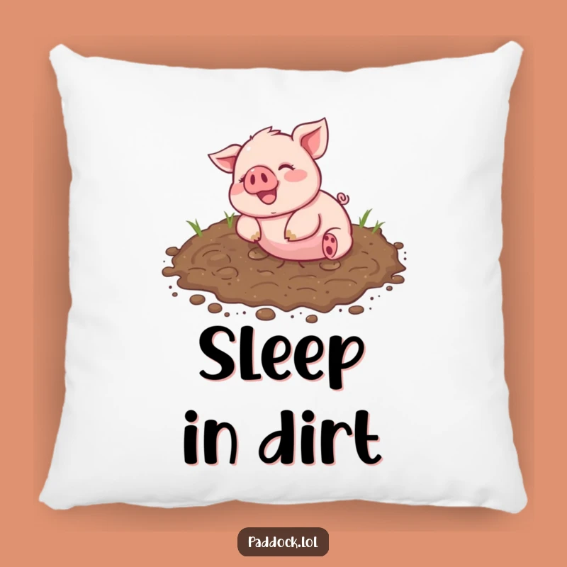 Comfy Funny Piglet Mud Pillow - Soft, Hilarious Gift for Messy Souls