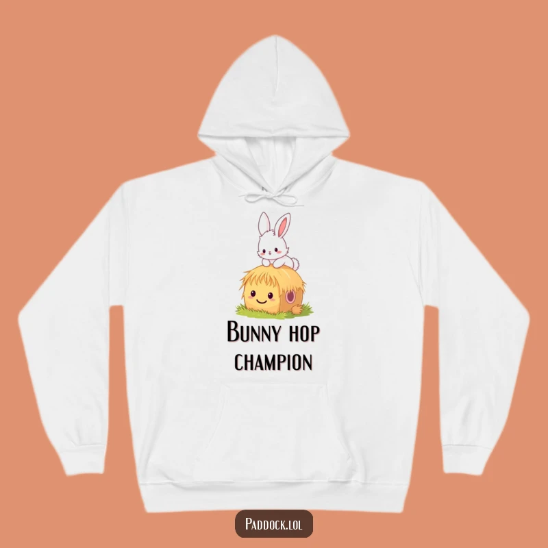 Cozy Funny Bunny Hay Bale Hoodie - Warm & Humorous Gift for Cute Lovers