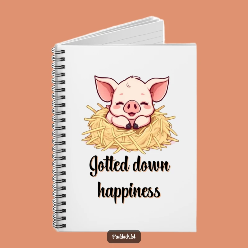 Funny Happy Piglet Notebook: Journal Farm Joy, Ideal Funny Gift