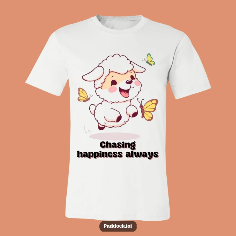 Funny Sheepdog Chase T-Shirt: Energetic Dog Humor, Great Humorous Gift