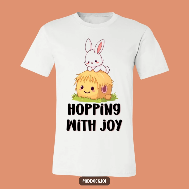 Funny Bunny Hay Hop T-Shirt - Humorous Tee for Joyful Spirits